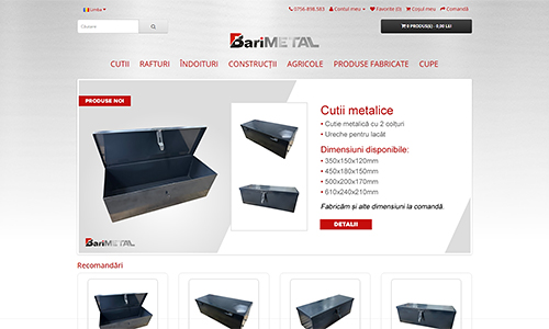 Bari Metal weboldal